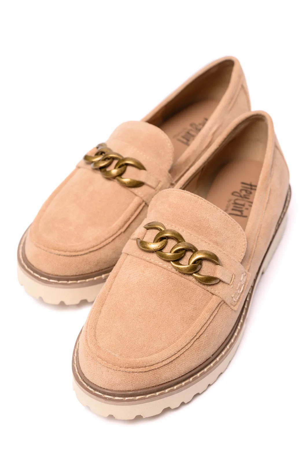 Literally Loafers in Camel Faux Suede sold by Charming Charlie product image thumbnail 2