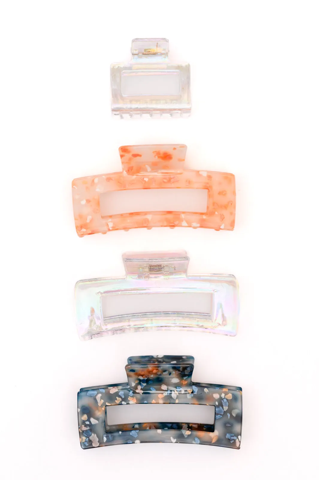 Confetti and Iridescent Clip Set of 4 sold by Charming Charlie