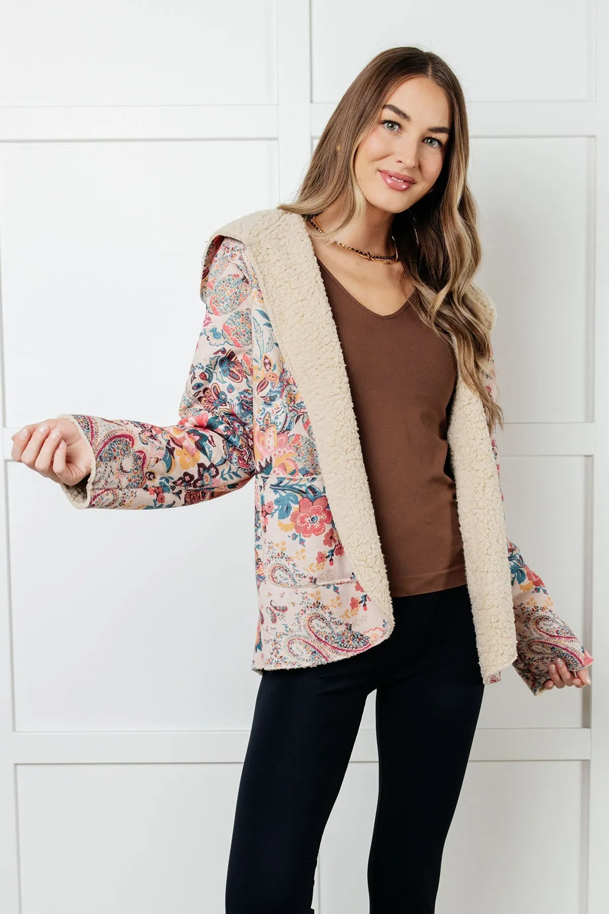 Beautiful Things Sherpa Lined Hoodie sold by Charming Charlie product image thumbnail 2