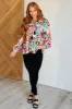 Carry Me Away Floral Peplum Blouse sold by Charming Charlie