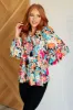 Carry Me Away Floral Peplum Blouse sold by Charming Charlie