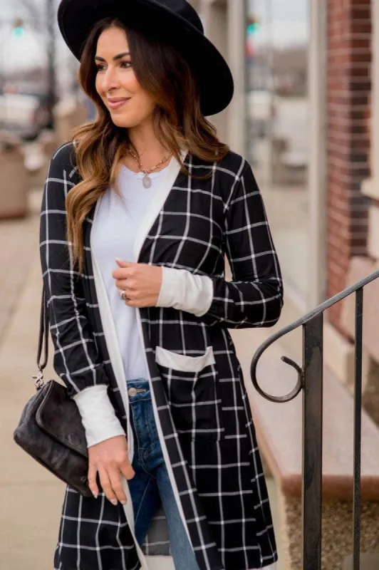 Women Edge Open Cardigan with Pocket sold by Charming Charlie