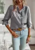 Women's Long Sleeve High Neck Blouse sold by Charming Charlie