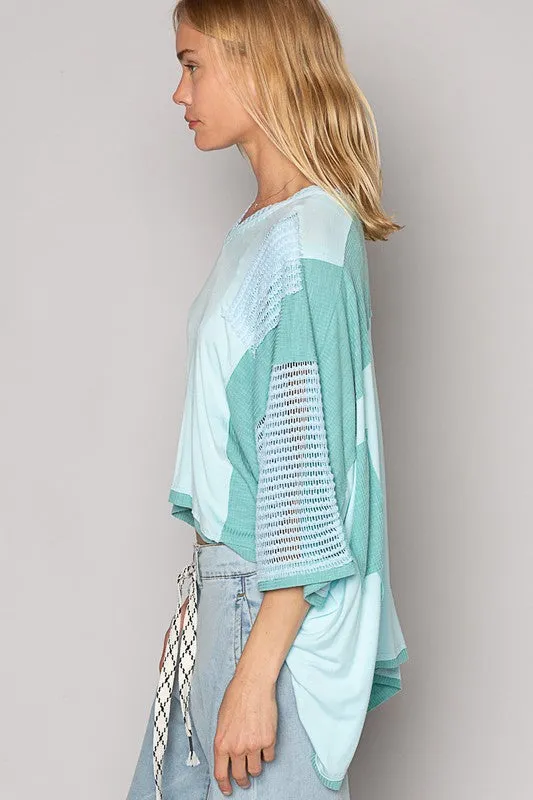 POL High-Low Contrast V-Neck Top sold by Charming Charlie product image thumbnail 3