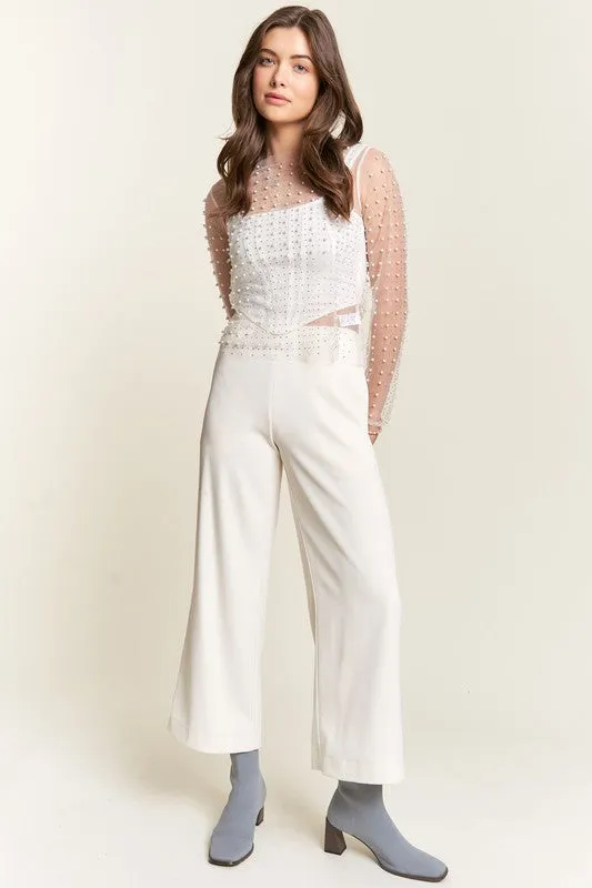 Davi & Dani Wide Leg Mid-Rise Pants sold by Charming Charlie product image thumbnail 4