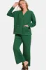 Zenana Quilted Button Up Long Sleeve Top and Pants Lounge Set sold by Charming Charlie