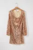Backless Sequin Mock Neck Long Sleeve Mini Dress sold by Charming Charlie