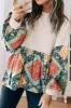 Printed Round Neck Long Sleeve Blouse sold by Charming Charlie
