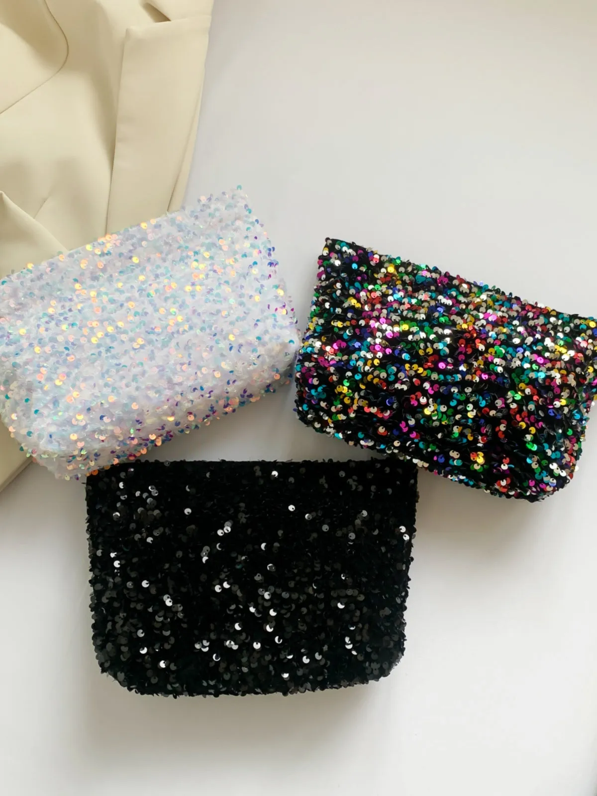 Sequin Clutch with Zipper sold by Charming Charlie product image thumbnail 2