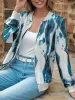 Printed Baseball Collar Zip Up Jacket sold by Charming Charlie