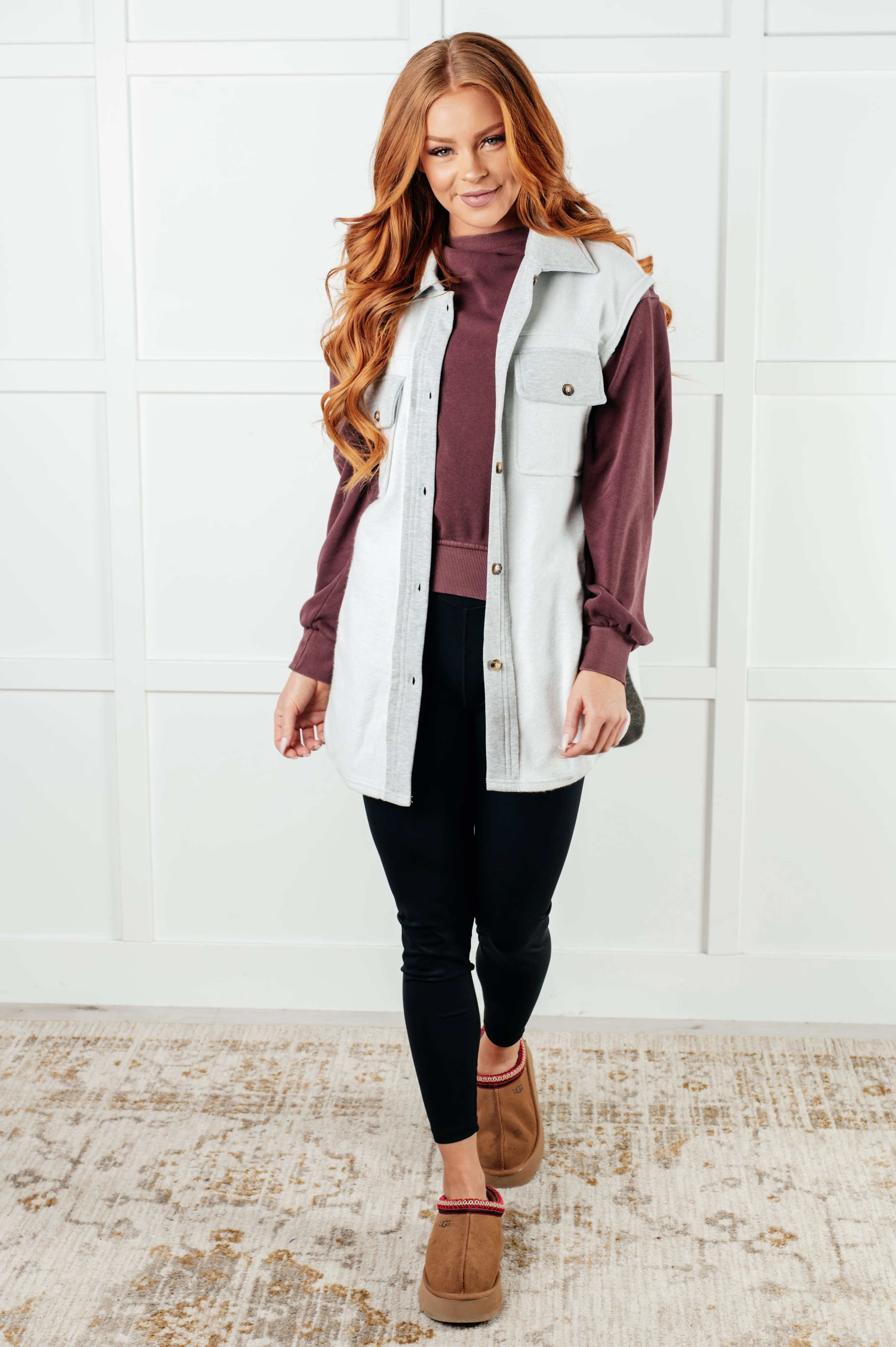 Beyond the Basics Pullover in Eggplant sold by Charming Charlie product image thumbnail 5