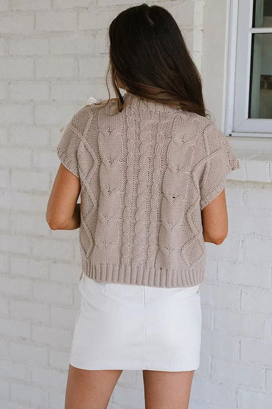 Women Satin Bowknot Short Sleeve Sweater sold by Charming Charlie product image thumbnail 4