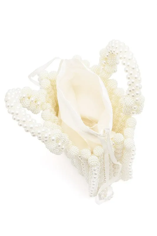 Braided Pearl Structure Top Handle Clutch Bag sold by Charming Charlie product image thumbnail 2