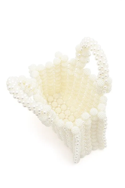 Braided Pearl Structure Top Handle Clutch Bag sold by Charming Charlie product image thumbnail 4
