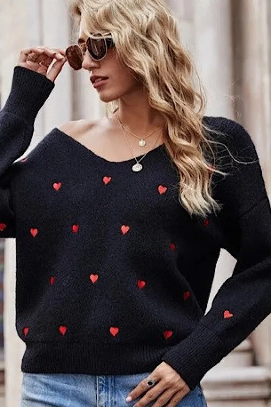 Heart sweater sold by Charming Charlie product image thumbnail 5