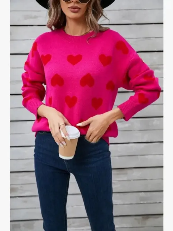 All over Heart Sweater  sold by Charming Charlie