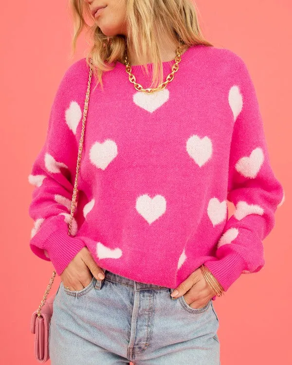 Heart sweater sold by Charming Charlie