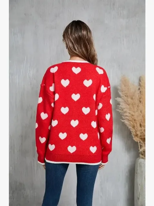 Heart knit sweater sold by Charming Charlie product image thumbnail 2