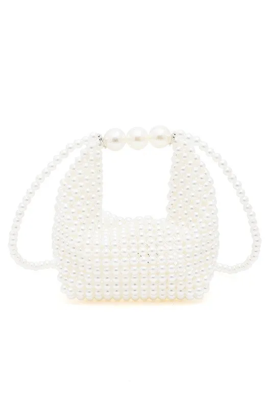 Petite Pearl Braided Top Handle Clutch Bag sold by Charming Charlie product image thumbnail 3