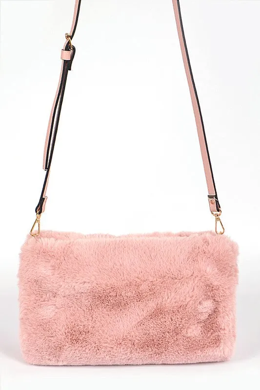 Hand Warmer Faux Fur Crossbody Bag sold by Charming Charlie product image thumbnail 5