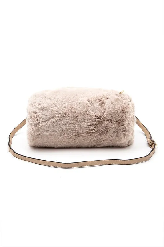 Hand Warmer Faux Fur Crossbody Bag sold by Charming Charlie product image thumbnail 4