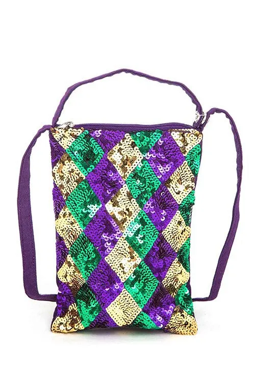 Mardi Gras Sequins Tote sold by Charming Charlie