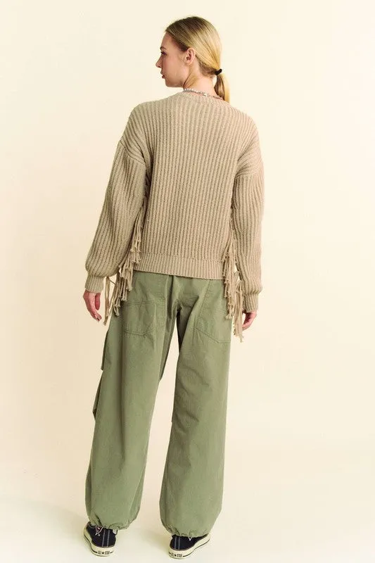 Davi & Dani Drawstring Baggy Pants with Pockets sold by Charming Charlie product image thumbnail 5