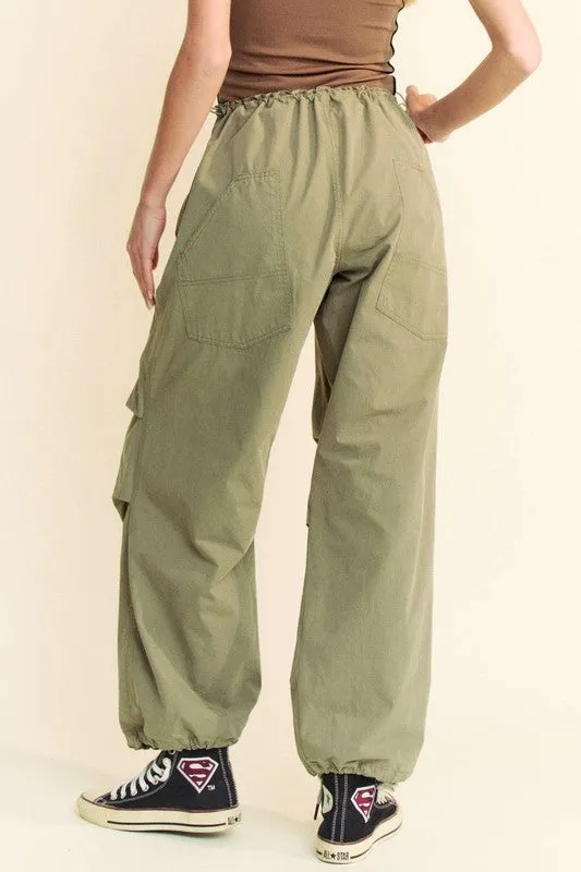 Davi & Dani Drawstring Baggy Pants with Pockets sold by Charming Charlie product image thumbnail 2