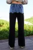Davi & Dani Raw Hem Denim Patchwork Wide Leg Pants sold by Charming Charlie