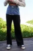 Davi & Dani Raw Hem Denim Patchwork Wide Leg Pants sold by Charming Charlie