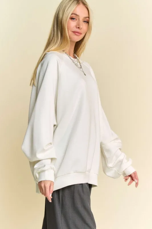 Davi & Dani Round Neck Raglan Sleeve Sweatshirt sold by Charming Charlie product image thumbnail 3
