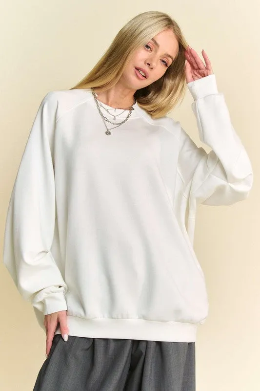Davi & Dani Round Neck Raglan Sleeve Sweatshirt sold by Charming Charlie product image thumbnail 4