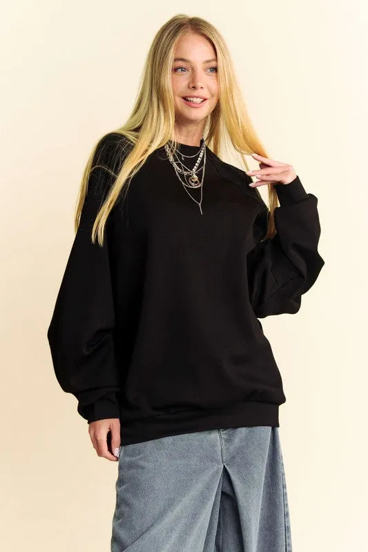 Davi & Dani Round Neck Raglan Sleeve Sweatshirt sold by Charming Charlie product image thumbnail 4