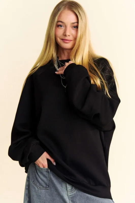 Davi & Dani Round Neck Raglan Sleeve Sweatshirt sold by Charming Charlie