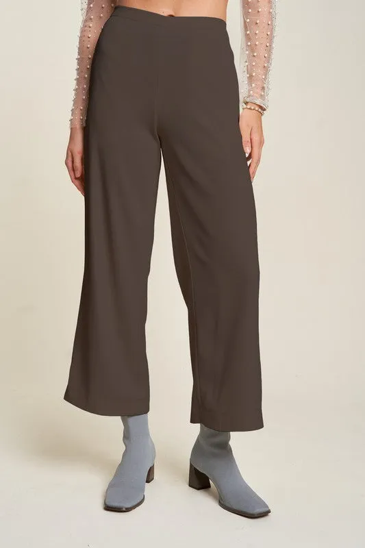 Davi & Dani Wide Leg Mid-Rise Pants sold by Charming Charlie