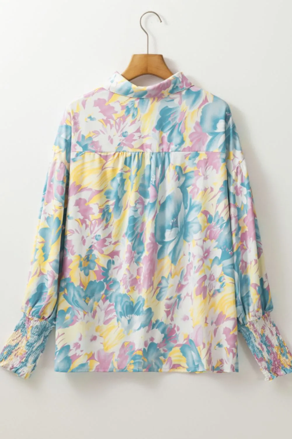 Printed Button Down Lantern Sleeve Shirt sold by Charming Charlie product image thumbnail 5