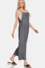 Zenana Washed Adjustable Strap Wide Leg Denim Overalls sold by Charming Charlie