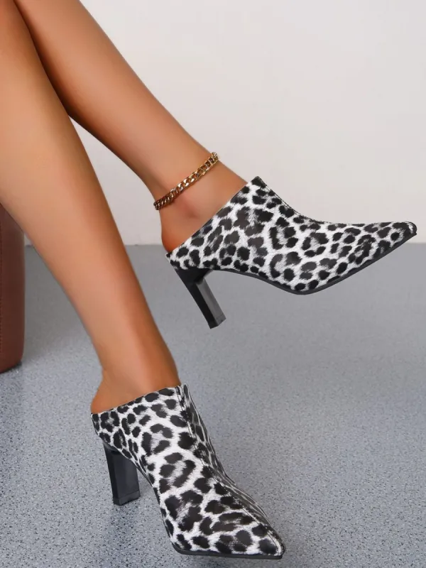 PU Leather Leopard Point Toe Pumps sold by Charming Charlie