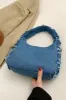 Raw Edge Denim Handbag with Pouch sold by Charming Charlie