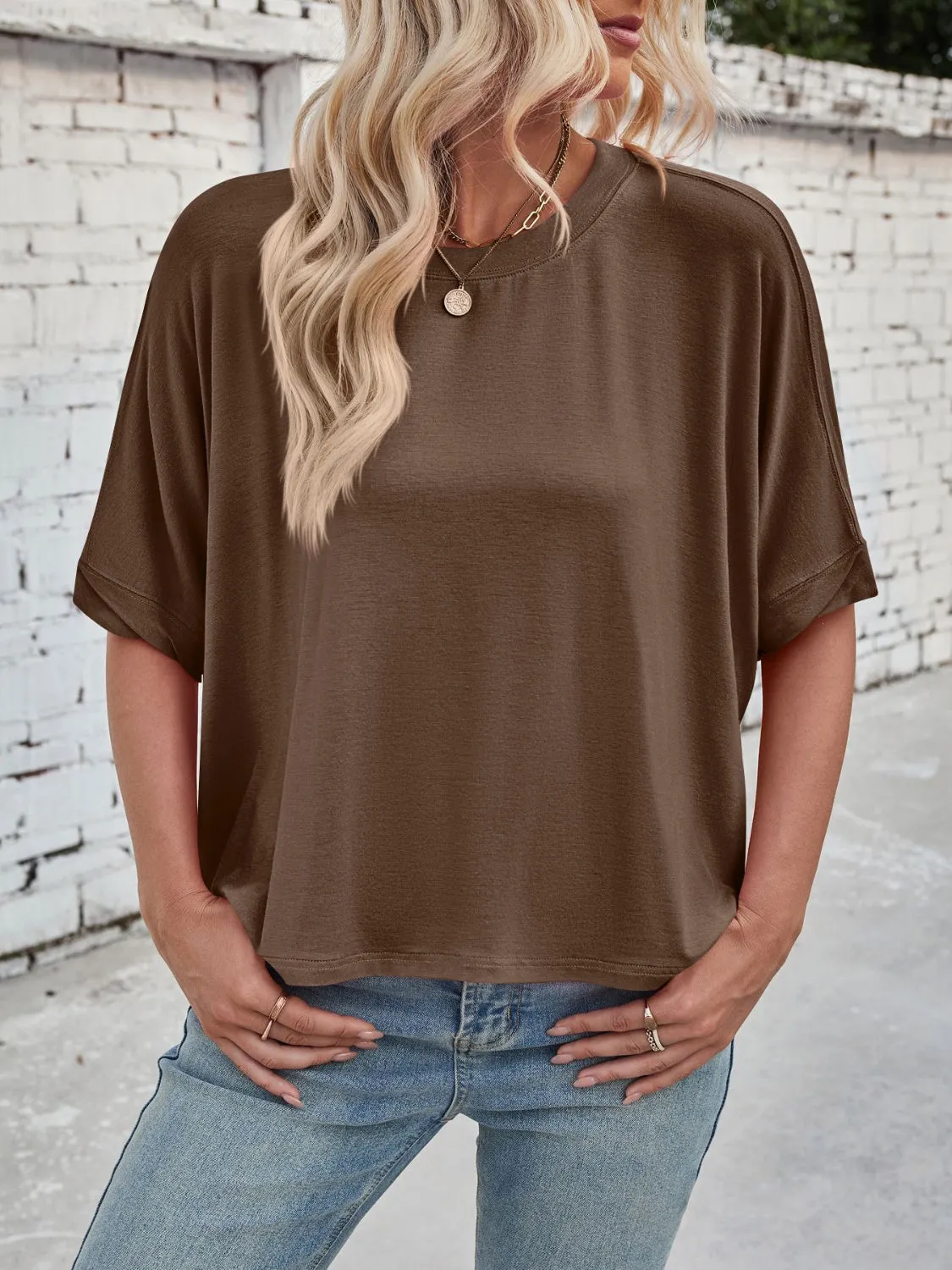 Lovelet Round Neck Half Sleeve T-Shirt sold by Charming Charlie product image thumbnail 4