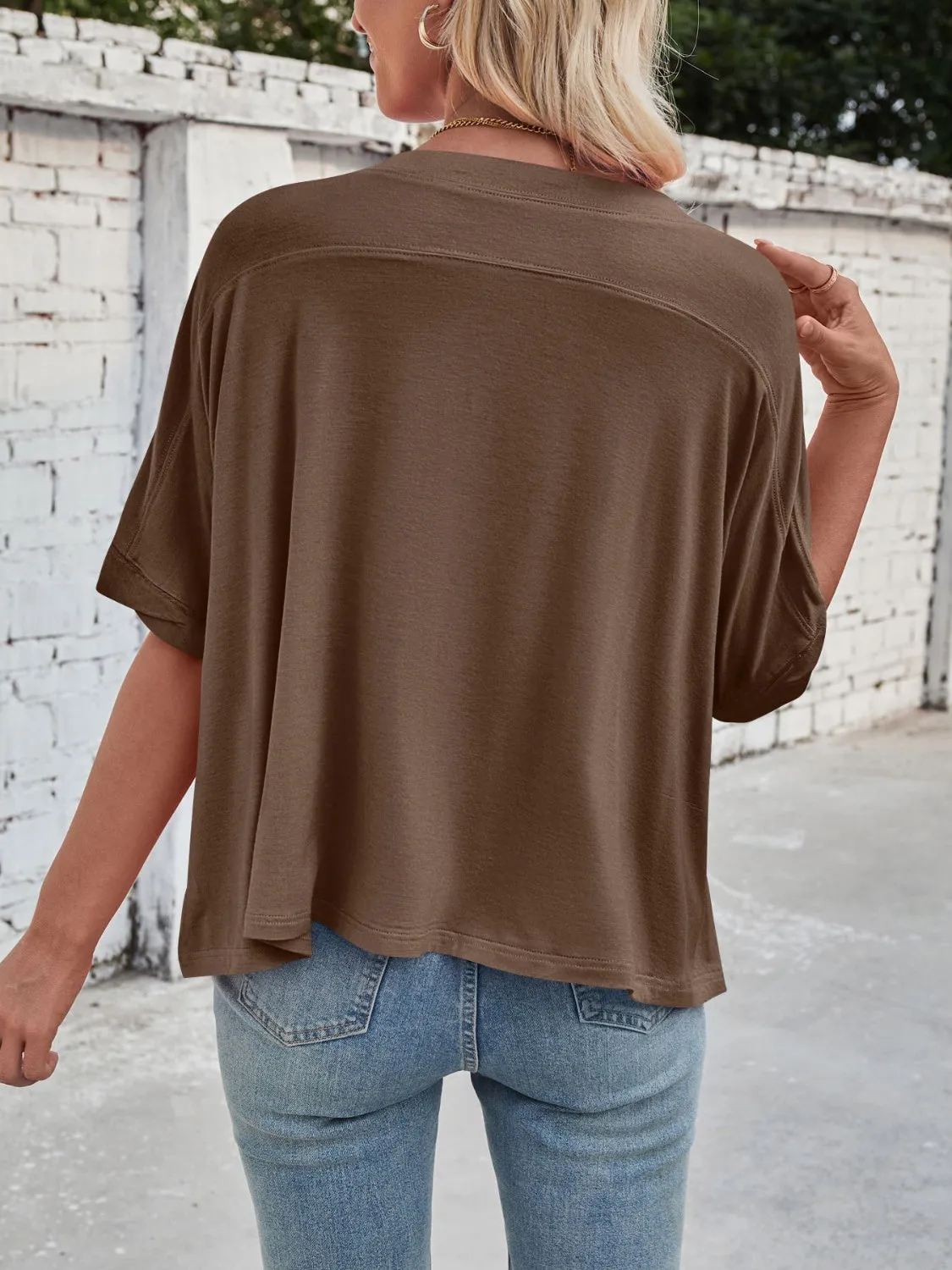 Lovelet Round Neck Half Sleeve T-Shirt sold by Charming Charlie product image thumbnail 3