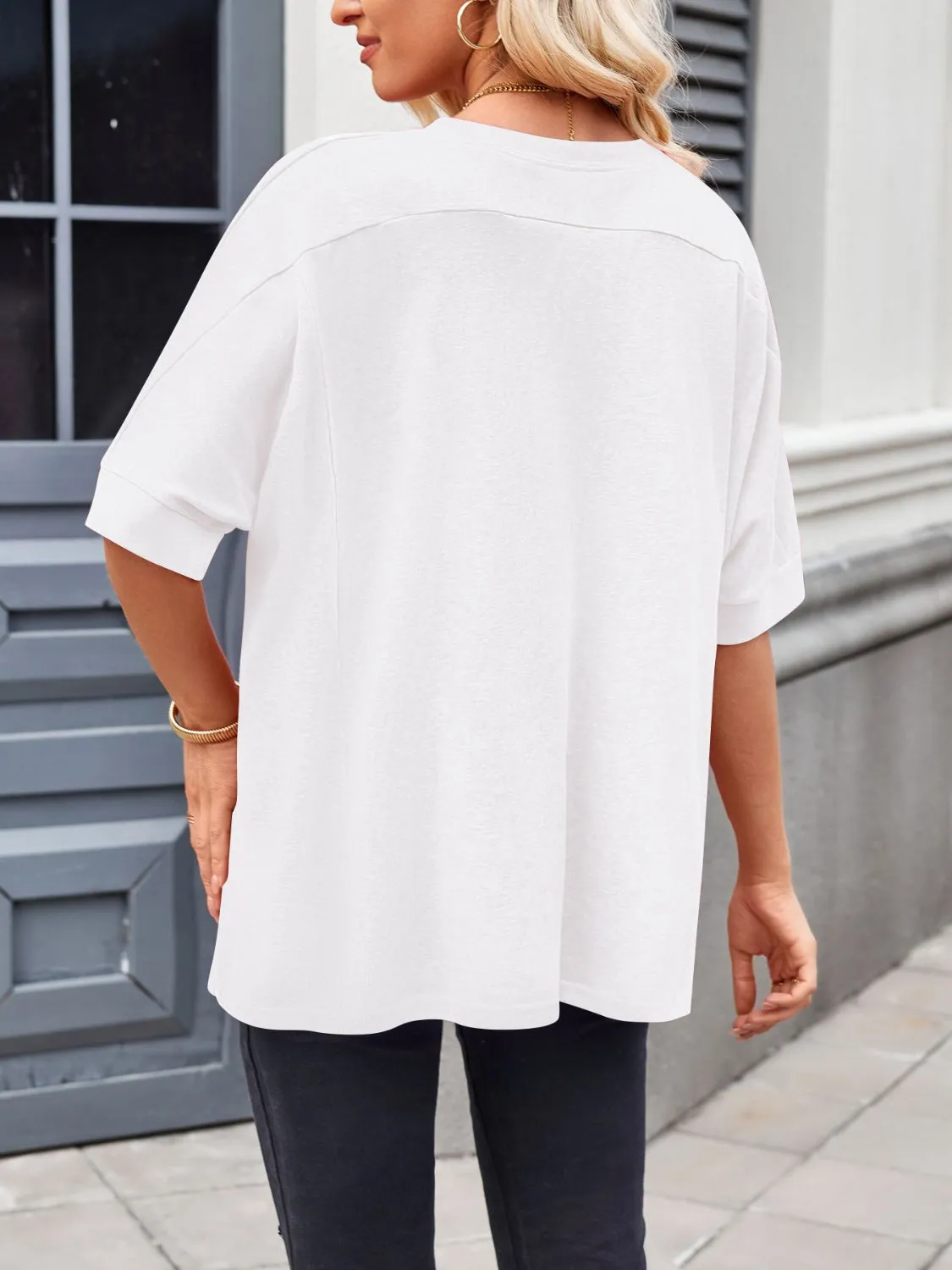 Lovelet Round Neck Half Sleeve T-Shirt sold by Charming Charlie product image thumbnail 2