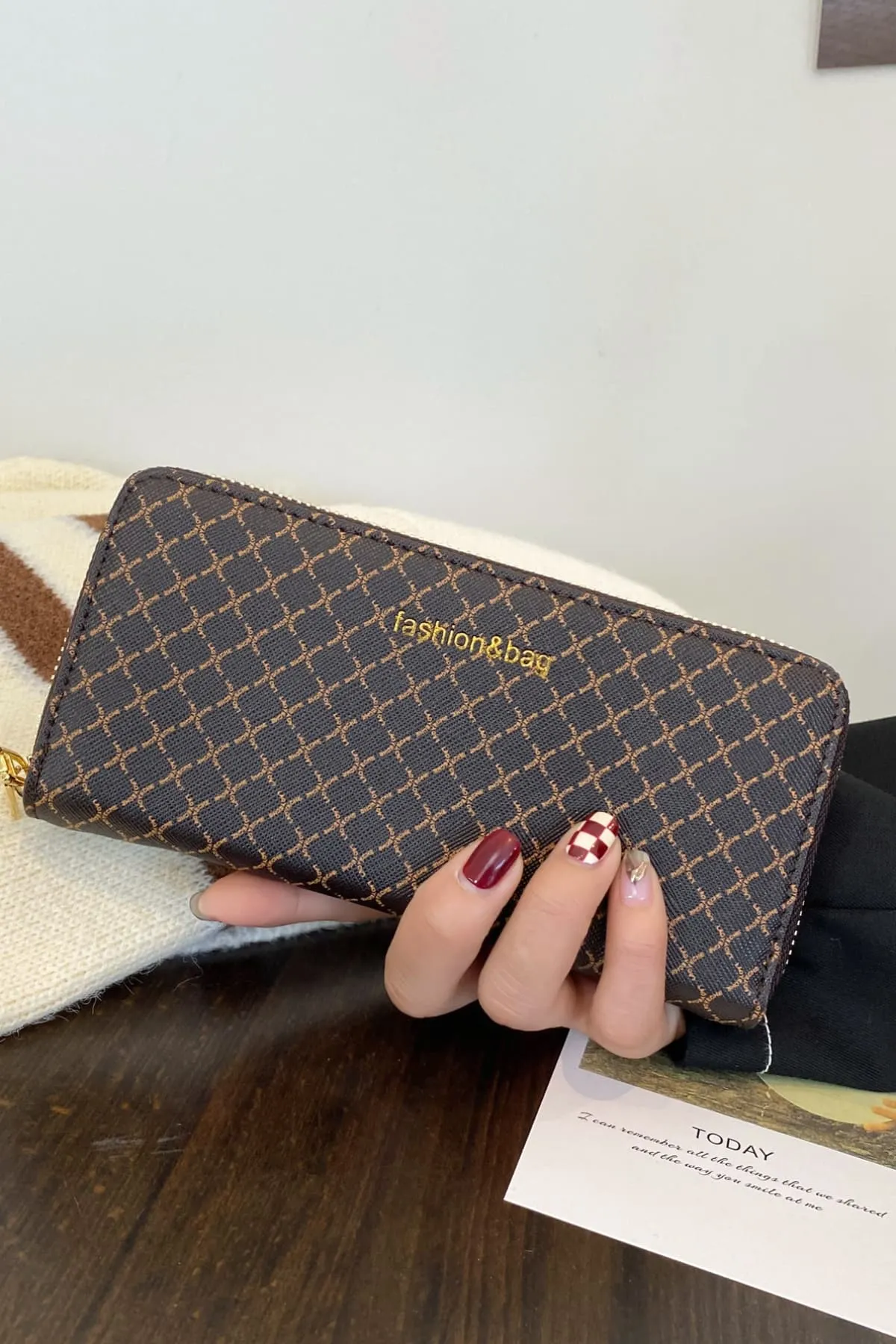 PU Leather Plaid Wallet sold by Charming Charlie product image thumbnail 4