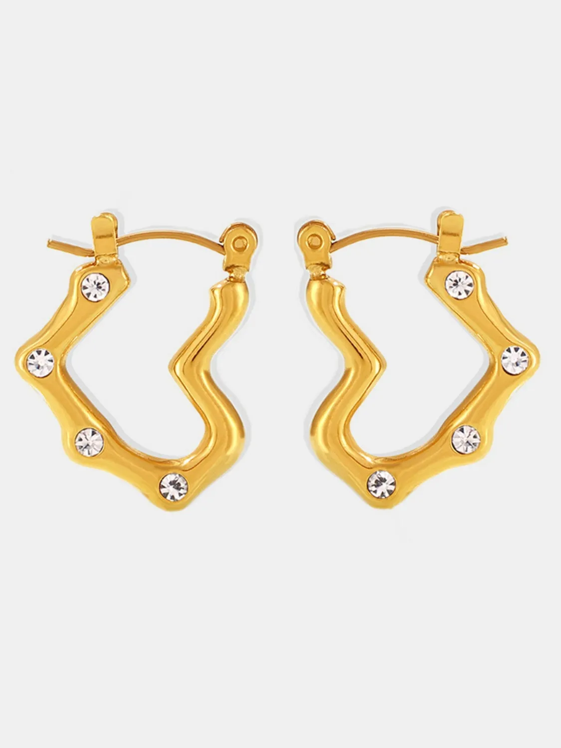 Stainless Steel Heart Earrings sold by Charming Charlie product image thumbnail 5