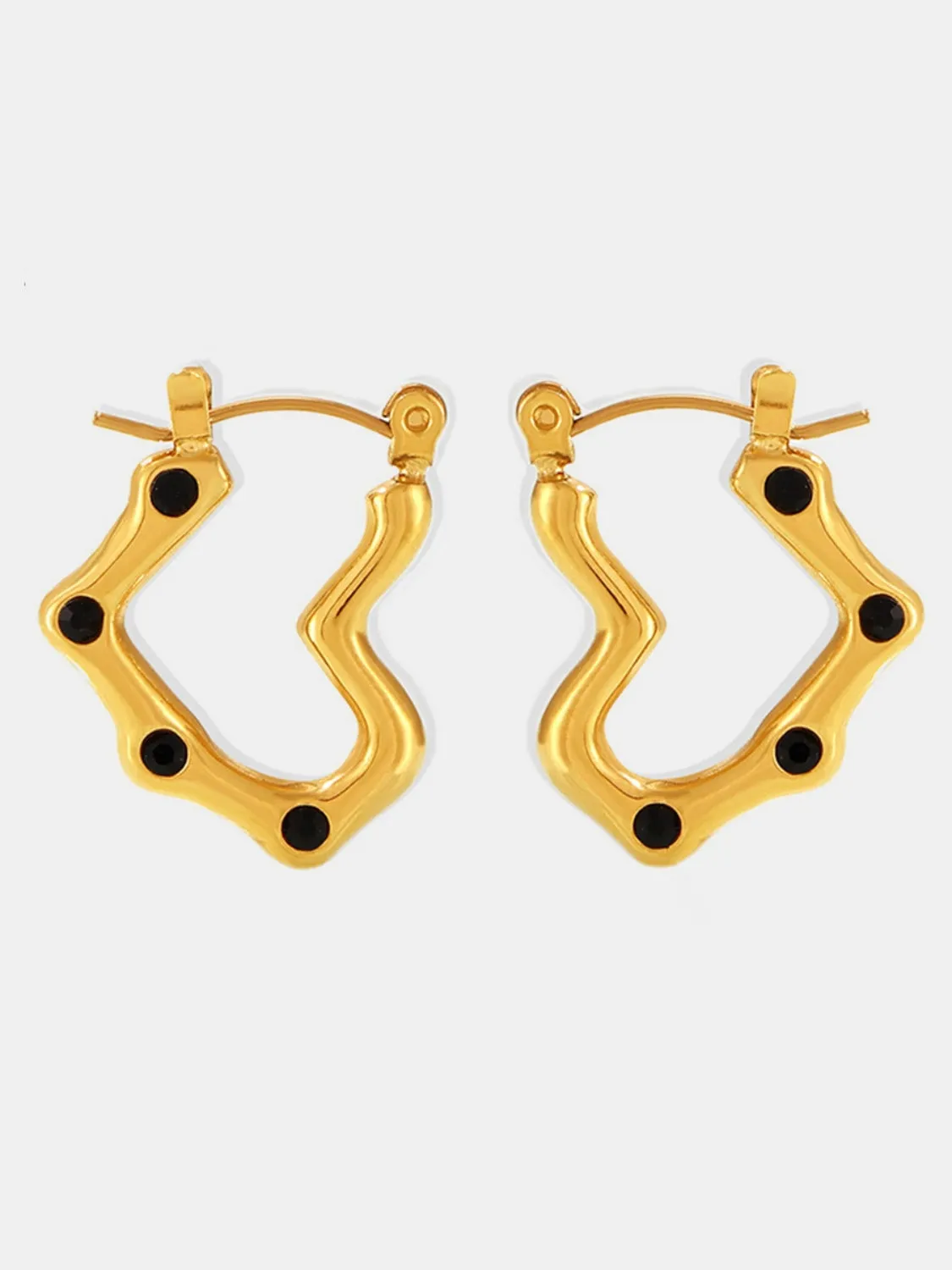 Stainless Steel Heart Earrings sold by Charming Charlie product image thumbnail 2