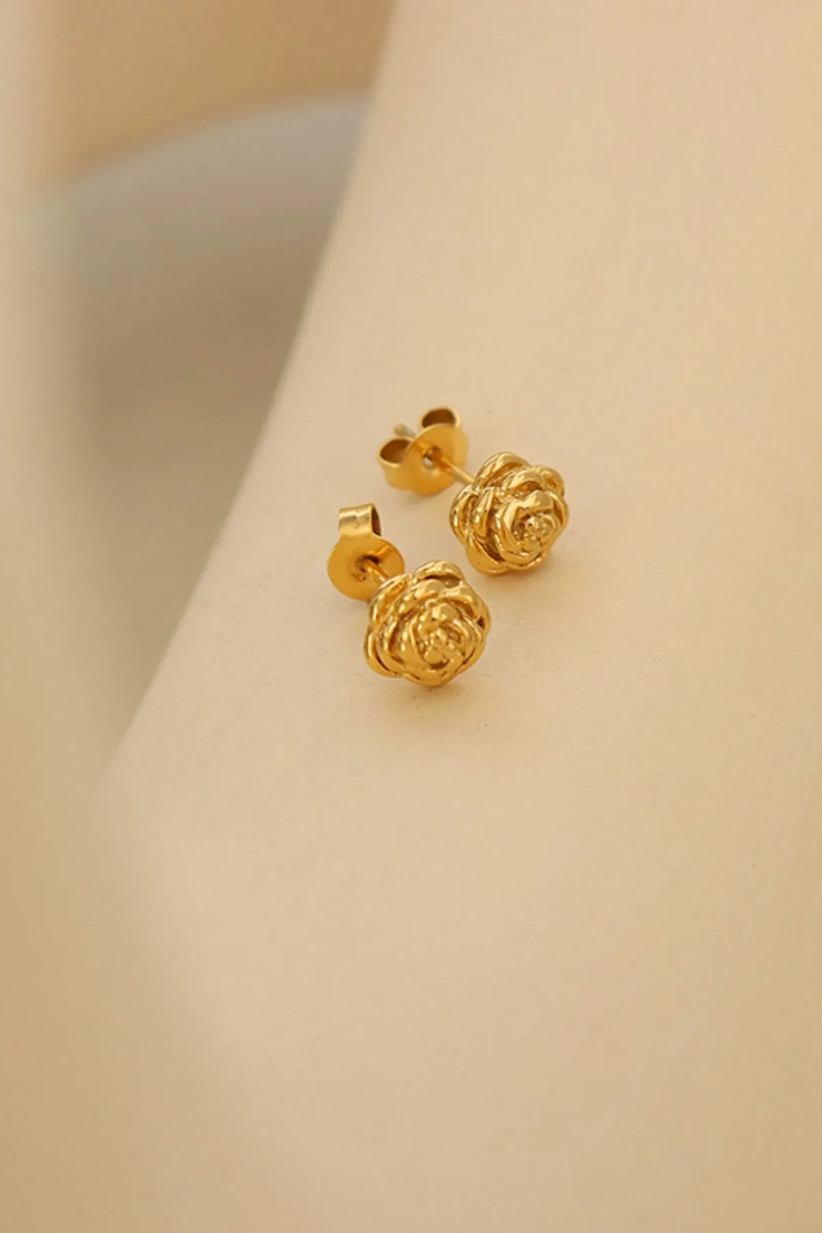 Titanium Steel Flower Stud Earrings sold by Charming Charlie product image thumbnail 3