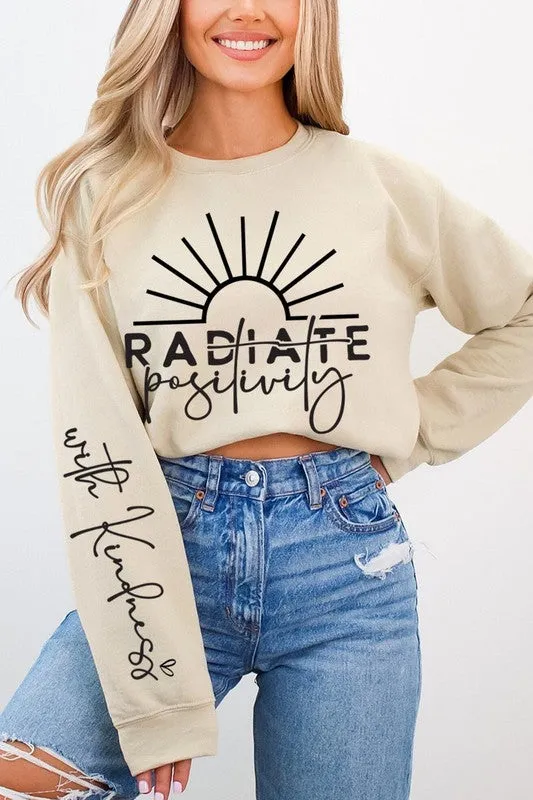 Radiate positivity Graphic Sweatshirts sold by Charming Charlie product image thumbnail 3