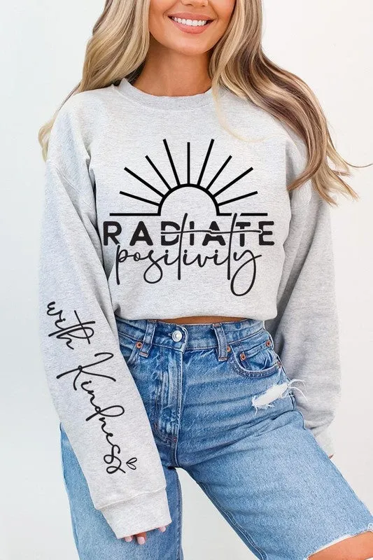 Radiate positivity Graphic Sweatshirts sold by Charming Charlie product image thumbnail 4