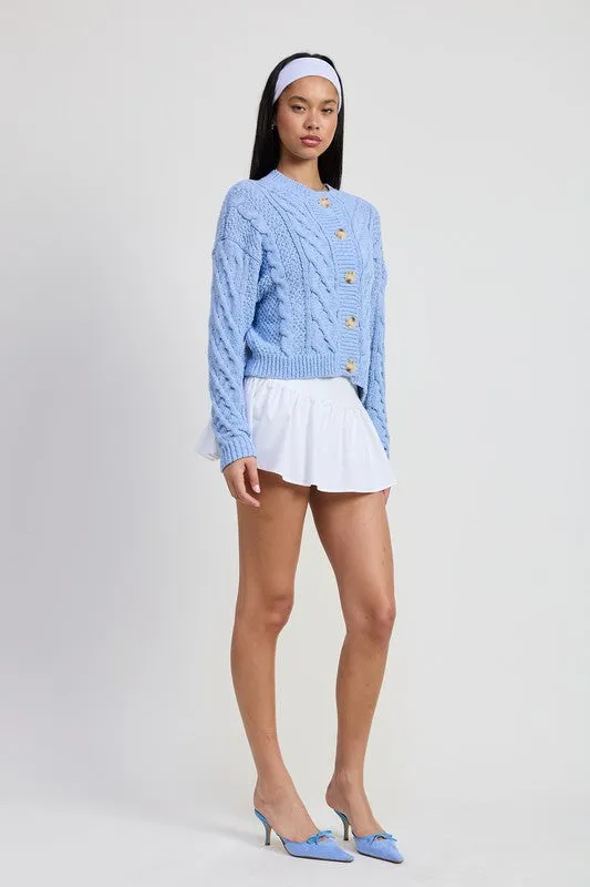 CHUNKY CABLE KNIT CARDIGAN sold by Charming Charlie product image thumbnail 5