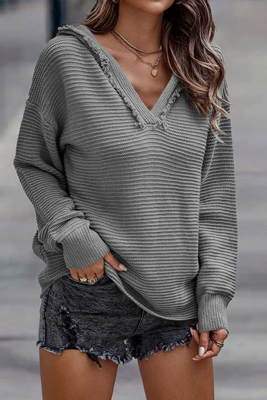 Long sleeve hoodie sweater sold by Charming Charlie product image thumbnail 5